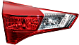 Driver and Passenger Side, Inner Tail Lights, with Bulbs, Halogen, Mounts on Liftgate, North America Built Vehicle