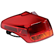 Driver Side, Inner And Outer Halogen Tail Light, With bulb(s), OE Replacement, CAPA Certified