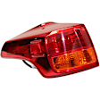 Driver Side, Inner And Outer Halogen Tail Light, With bulb(s), OE Replacement, CAPA Certified