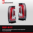 2013 Toyota RAV4 - Driver and Passenger Side, Inner and Outer Halogen Tail Light, Without bulb(s), Mounts on Body and Liftgate, Japan Built Vehicle, OE Replacement, CAPA Certified
