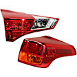 Driver Side, Inner And Outer Halogen Tail Light, Without bulb(s), OE Replacement