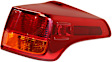 Driver Side, Inner And Outer Halogen Tail Light, Without bulb(s), OE Replacement