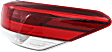 Driver and Passenger Side, Outer Tail Lights, with Bulbs, LED, Mounts on Body