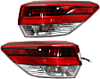 Driver and Passenger Side, Outer Tail Lights, with Bulbs, LED, Mounts on Body, CAPA Certified