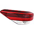 Driver Side, Inner And Outer Halogen/LED Combo Tail Light, With bulb(s), OE Replacement