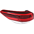 Driver Side, Inner And Outer Halogen/LED Combo Tail Light, With bulb(s), OE Replacement