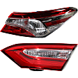 Passenger Side, Inner and Outer Halogen Tail Light, With bulb(s), OE Replacement, CAPA Certified