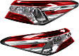 Driver and Passenger Side, Outer Tail Lights, without Bulb, Halogen, Mounts on Body, Japan Built Vehicle, CAPA Certified