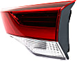 Driver and Passenger Side, Inner Tail Lights, with Bulbs, Halogen, Mounts on Liftgate