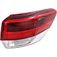 Driver and Passenger Side, Inner and Outer Halogen/LED Combo Tail Light, With bulb(s), OE Replacement