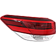 Driver and Passenger Side, Inner and Outer Halogen/LED Combo Tail Light, With bulb(s), OE Replacement
