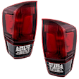 Driver and Passenger Side Halogen Tail Light, With bulb(s), OE Replacement, CAPA Certified