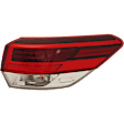 Passenger Side, Inner and Outer LED Tail Light, With bulb(s), OE Replacement