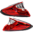 Driver and Passenger Side, Outer Halogen Tail Light, Without bulb(s), OE Replacement
