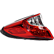 Driver and Passenger Side, Outer Halogen Tail Light, Without bulb(s), OE Replacement