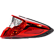 Driver and Passenger Side, Outer Halogen Tail Light, Without bulb(s), OE Replacement