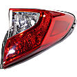 Driver and Passenger Side, Outer Halogen Tail Light, Without bulb(s), OE Replacement