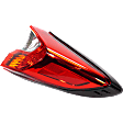 Driver and Passenger Side, Outer Halogen Tail Light, Without bulb(s), OE Replacement
