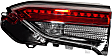 Passenger Side, Inner and Outer Halogen/LED Combo Tail Light, With bulb(s), OE Replacement, CAPA Certified