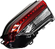 Passenger Side, Inner and Outer Halogen/LED Combo Tail Light, With bulb(s), OE Replacement, CAPA Certified