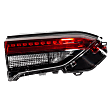 Driver Side, Inner And Outer Halogen/LED Combo Tail Light, With bulb(s), OE Replacement