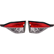 Tail Lights, without Bulb, Halogen, Sedan, Mounts On Luggage Lid, CAPA Certified