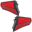 Driver and Passenger Side, Lower, Inner LED Tail Light, With bulb(s), OE Replacement