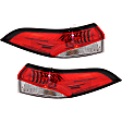 Driver and Passenger Side, Outer LED Tail Lights, with Bulbs, CAPA CERTIFIED