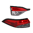 Driver Side, Inner And Outer Halogen Tail Light, Without bulb(s), OE Replacement