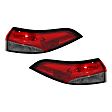 Driver and Passenger Side, Outer Tail Lights, with Bulbs, LED, Sedan, Mounts On Body
