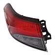 Driver and Passenger Side, Outer Tail Lights, with Bulbs, LED, Sedan, Mounts On Body