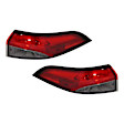 Driver and Passenger Side, Outer Tail Lights, with Bulbs, LED, Sedan, Mounts On Body, CAPA CERTIFIED