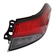 Driver and Passenger Side, Outer Tail Lights, with Bulbs, LED, Sedan, Mounts On Body, CAPA CERTIFIED