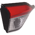 Driver Side, Inner and Outer Tail Lights, without Bulb, Halogen, Mounts On Luggage Lid, Mounts On Body Sedan