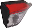 Driver Side, Inner And Outer Halogen/LED Combo Tail Light, Without bulb(s), OE Replacement, CAPA Certified
