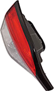 Driver Side, Inner And Outer Halogen/LED Combo Tail Light, Without bulb(s), OE Replacement, CAPA Certified