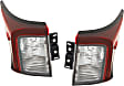 Driver and Passenger Side, Outer Halogen Tail Light, Without bulb(s), OE Replacement