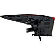 Driver and Passenger Side, Outer Halogen Tail Light, Without bulb(s), OE Replacement