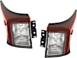 Driver and Passenger Side, Outer Halogen Tail Light, Without bulb(s), OE Replacement, CAPA Certified