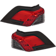 Driver and Passenger Side, Outer LED Tail Light, With bulb(s), OE Replacement, CAPA Certified
