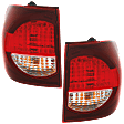 Driver and Passenger Side Tail Lights, with Bulbs, Halogen, Mounts On Quarter Panel