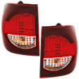 Driver and Passenger Side Tail Lights, with Bulbs, Halogen, Mounts On Quarter Panel, CAPA CERTIFIED