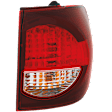 Driver and Passenger Side Tail Lights, with Bulbs, Halogen, Mounts On Quarter Panel, CAPA CERTIFIED