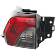 Driver and Passenger Side, Outer Halogen Tail Light, Without bulb(s), OE Replacement, CAPA Certified