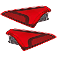 Driver and Passenger Side, Outer Halogen/LED Combo Tail Light, With bulb(s), OE Replacement