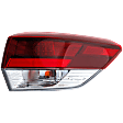 Driver and Passenger Side, Inner and Outer LED Tail Light, With bulb(s), OE Replacement