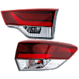 Passenger Side, Inner and Outer LED Tail Light, With bulb(s), OE Replacement
