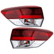 Driver and Passenger Side, Outer LED Tail Light, With bulb(s), OE Replacement