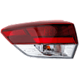 Driver Side, Inner And Outer Halogen/LED Combo Tail Light, With bulb(s), OE Replacement