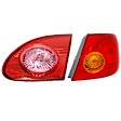 Passenger Side, Inner and Outer Halogen Tail Light, Without bulb(s), OE Replacement